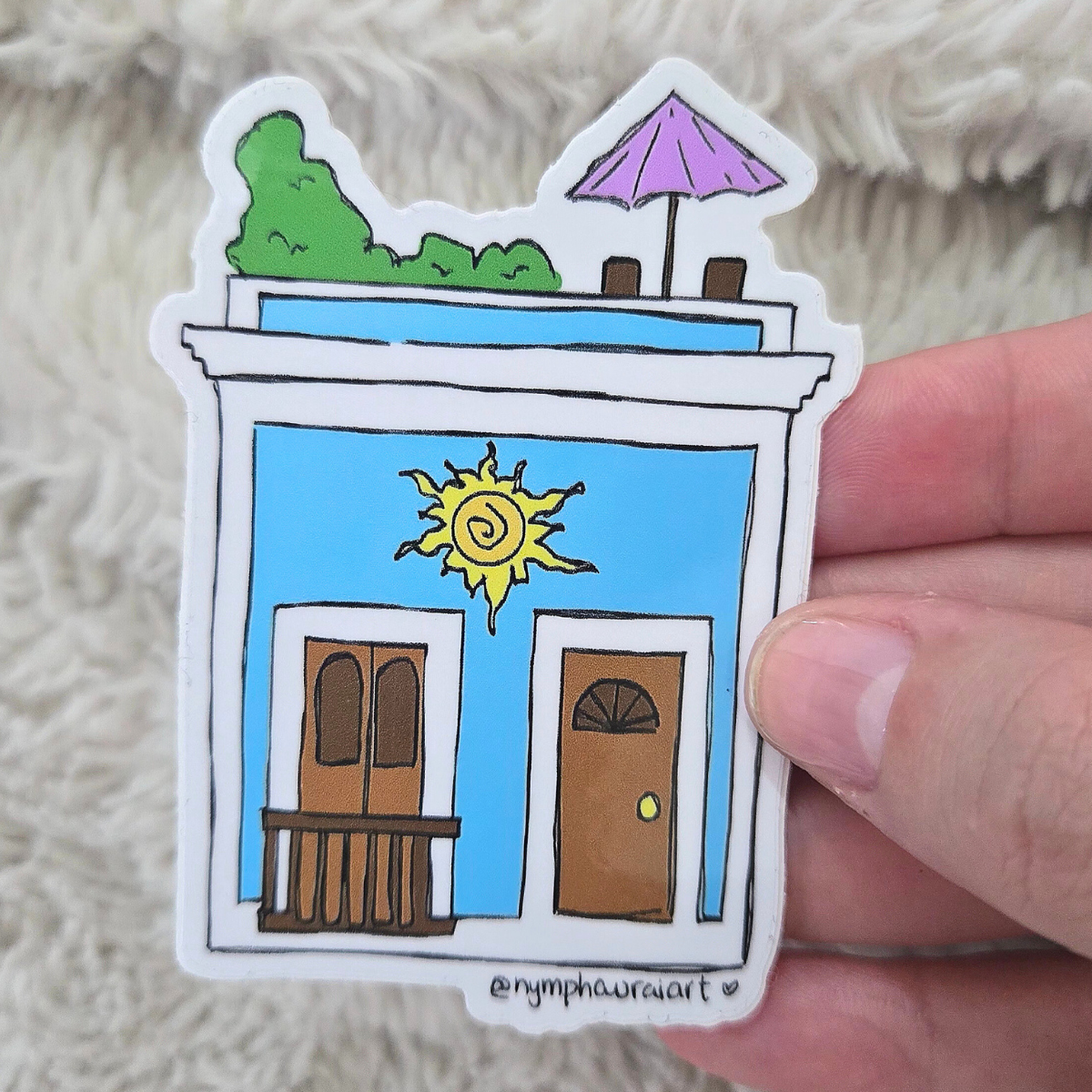 sticker- casita azul vsj ‧₊˚❀