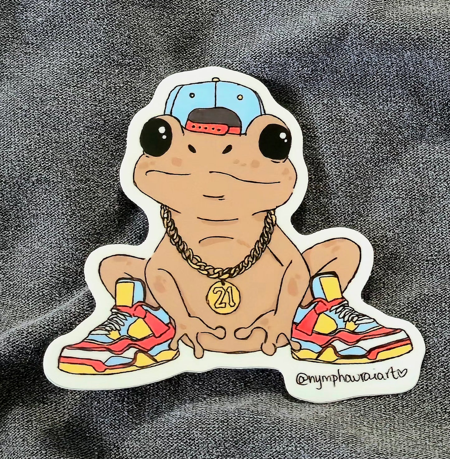 sticker— coquí caco ‧₊˚❀