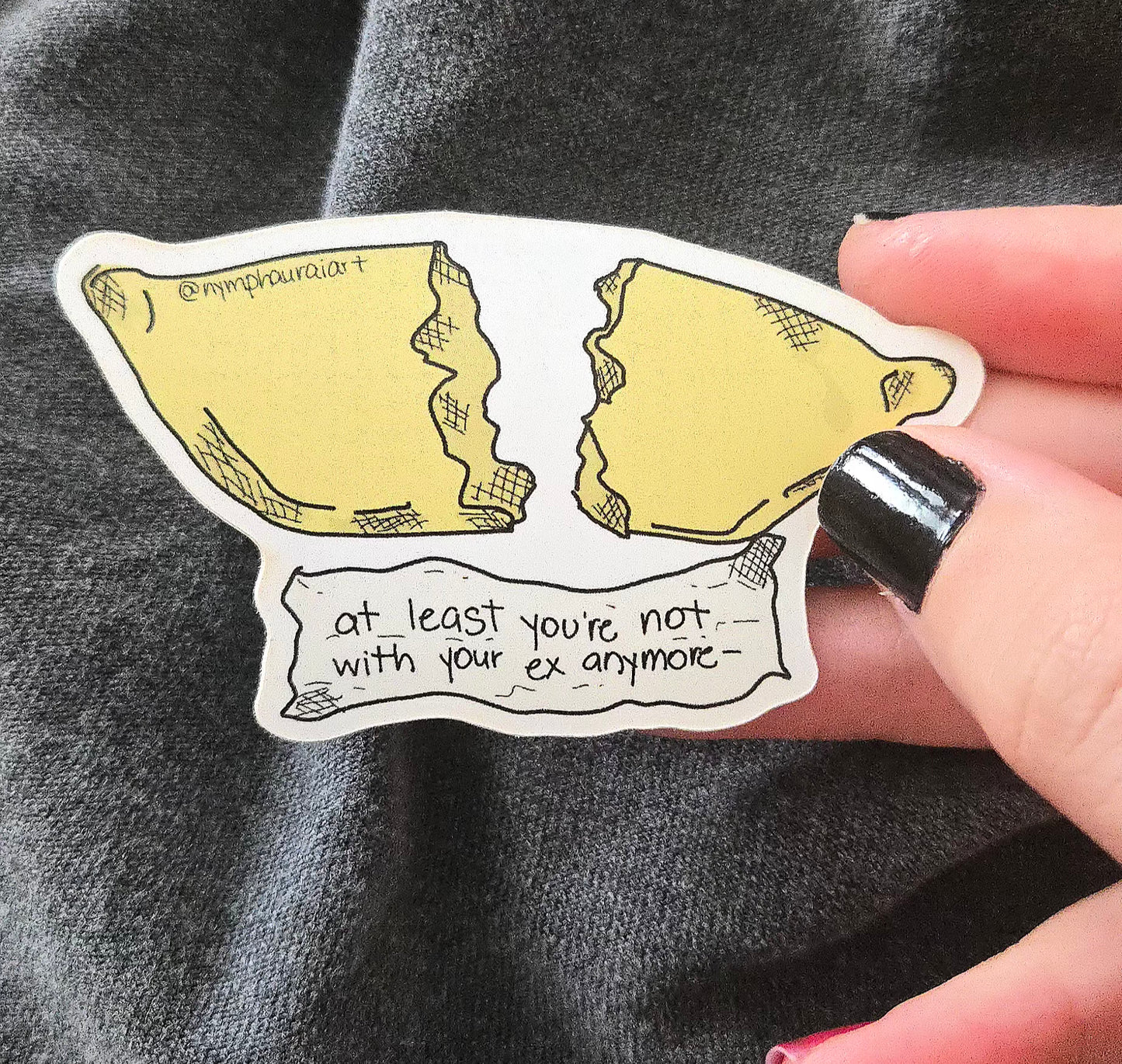 sticker- fortune cookie ‧₊˚❀