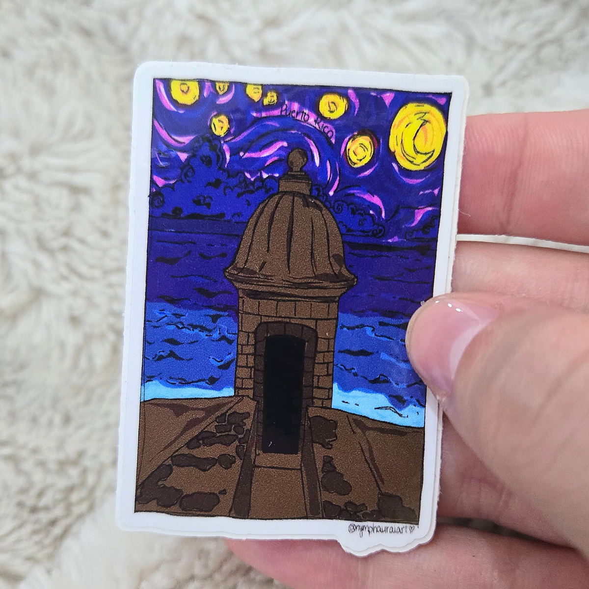 sticker- garita ft. van gogh ‧₊˚❀