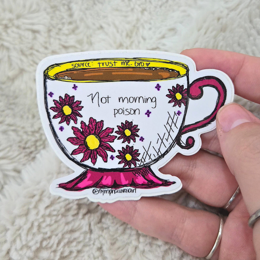 sticker- morning poison ‧₊˚❀