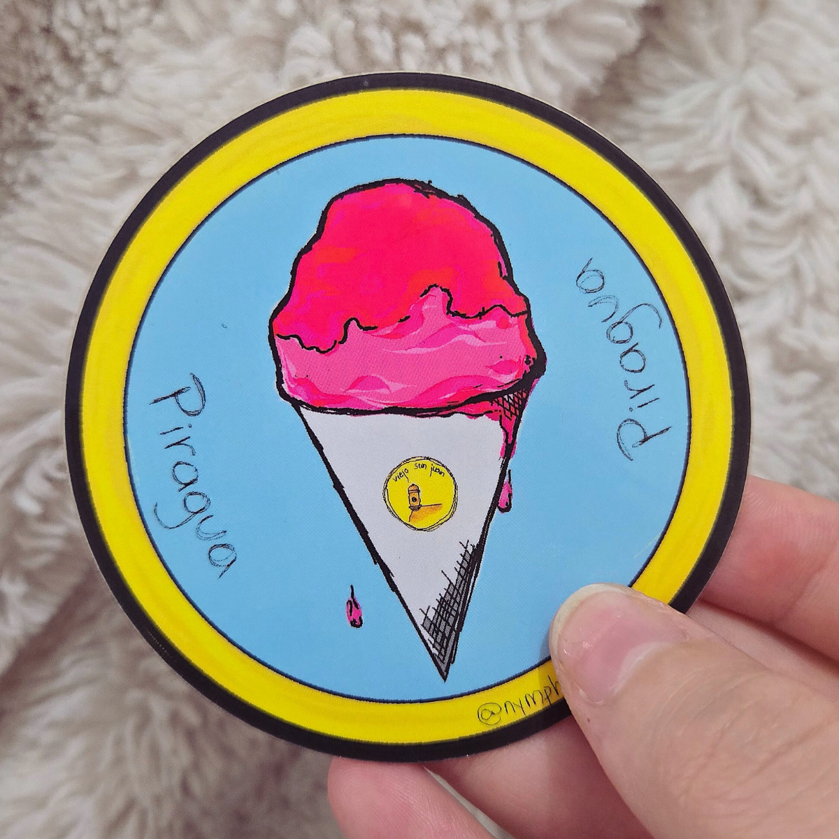 sticker- piragua ‧₊˚❀