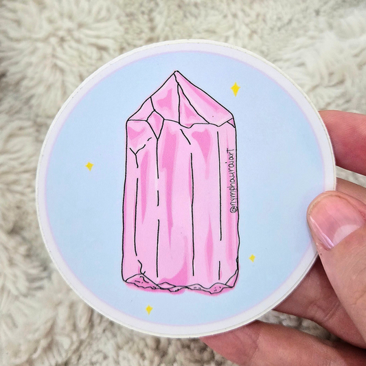sticker- rose quartz ‧₊˚❀