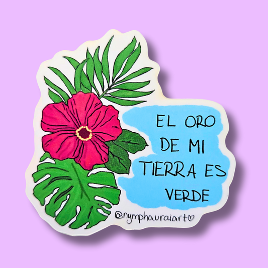 sticker- el oro de mi tierra ‧₊˚❀
