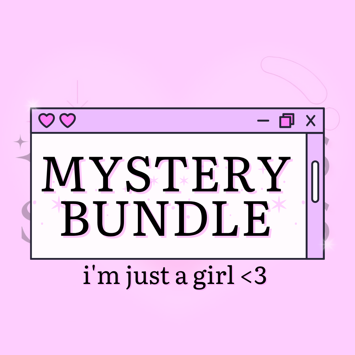 mystery bundle- just a girl stickers ⋆₊˚❀˖